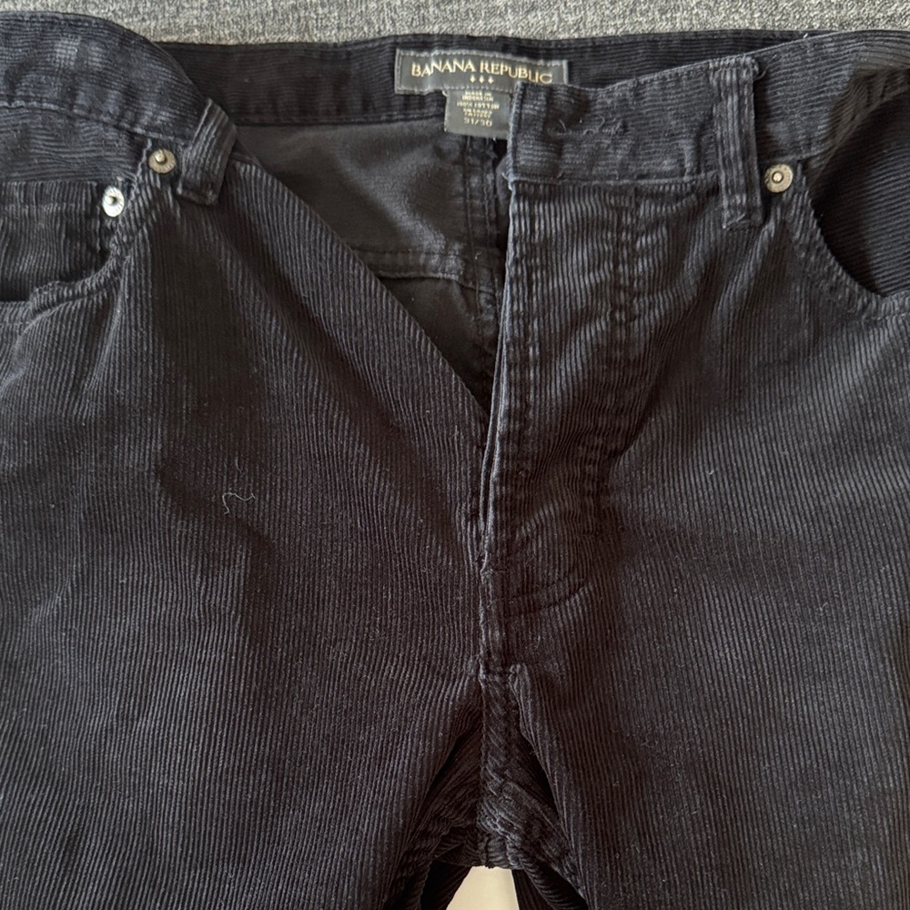 Banana Republic Men's Dark Blue Corduroy Trousers